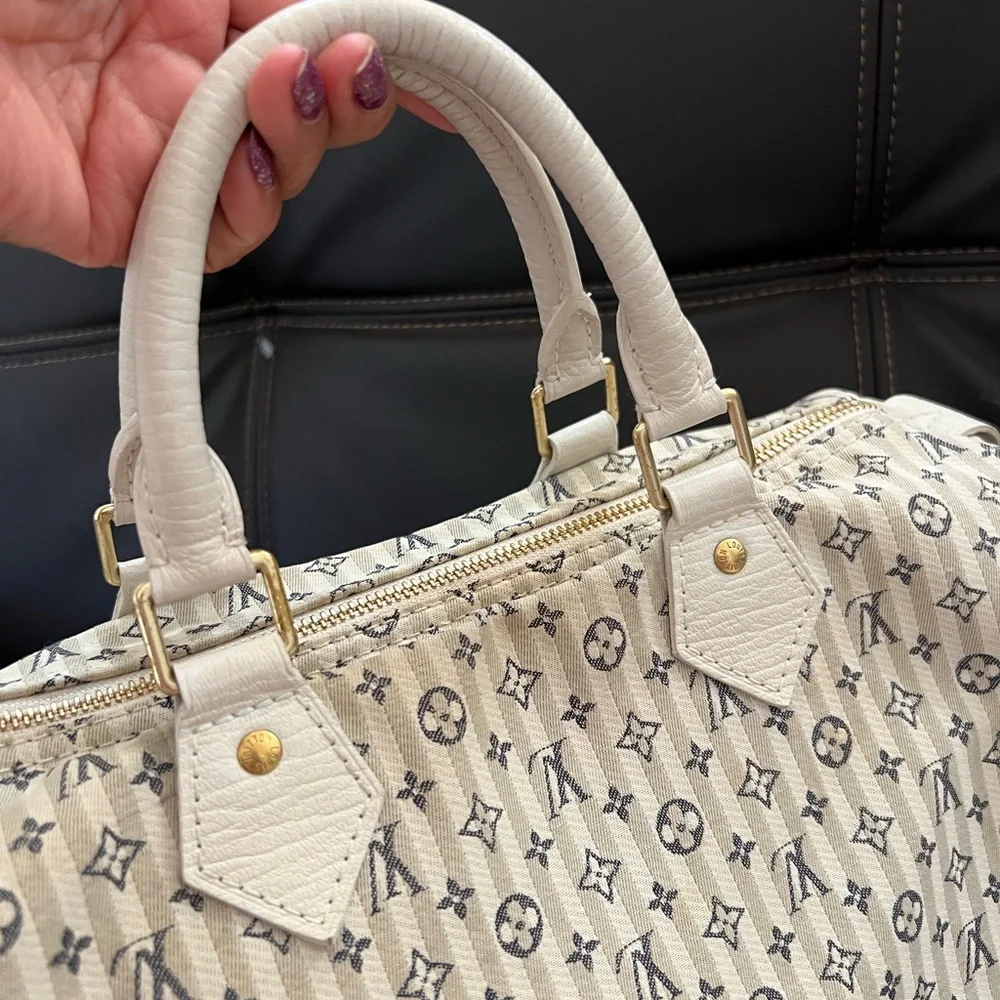 Louis Vuitton Monogram Mini Lin Speedy 30 - Picture 6 of 13